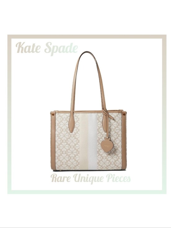 kate spade Handbags - ‼️ON SALE‼️ New Authentic -Kate Spade Neutral Floral Canvas Tote With Dust Bag